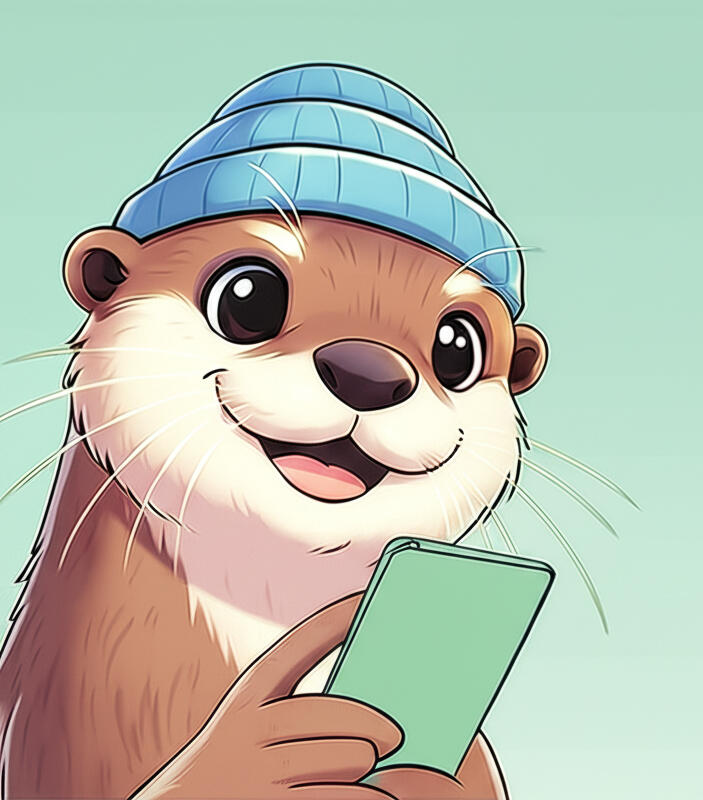 Picture of Ommu the Otter, an AI mental health chatbot for youth.